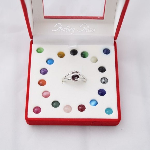 925 Sterling Silver Interchangeable Ring w/ Stones - Picture 4 of 12